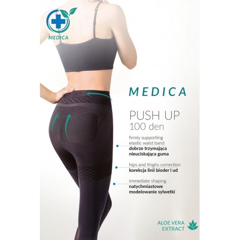 Утягивающие и корректирующие силуэт колготки Medica Push Up 100 den