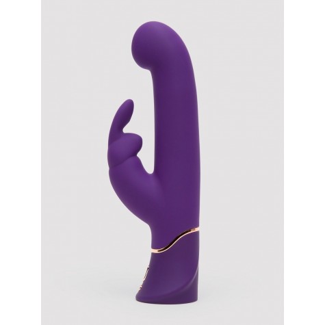 Фиолетовый вибратор Greedy Girl Power Motion Thrusting Rabbit Vibrator - 21,6 см.